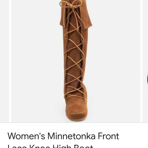 Minnetonka knee high handmade suede boots - Picture 1 of 8